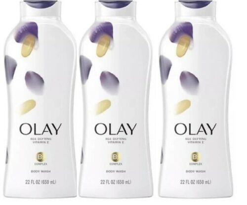 3-Pack Olay Age Defying Body Wash for Women with Vitamin E, 22 fl oz