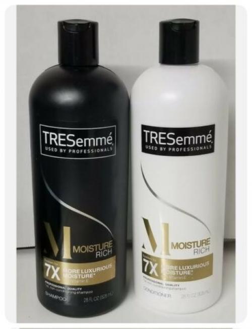 2 Set -Tresemme Moisture Rich 7X Luxurious Shampoo &amp; Conditioner w/ Vit E 28 oz